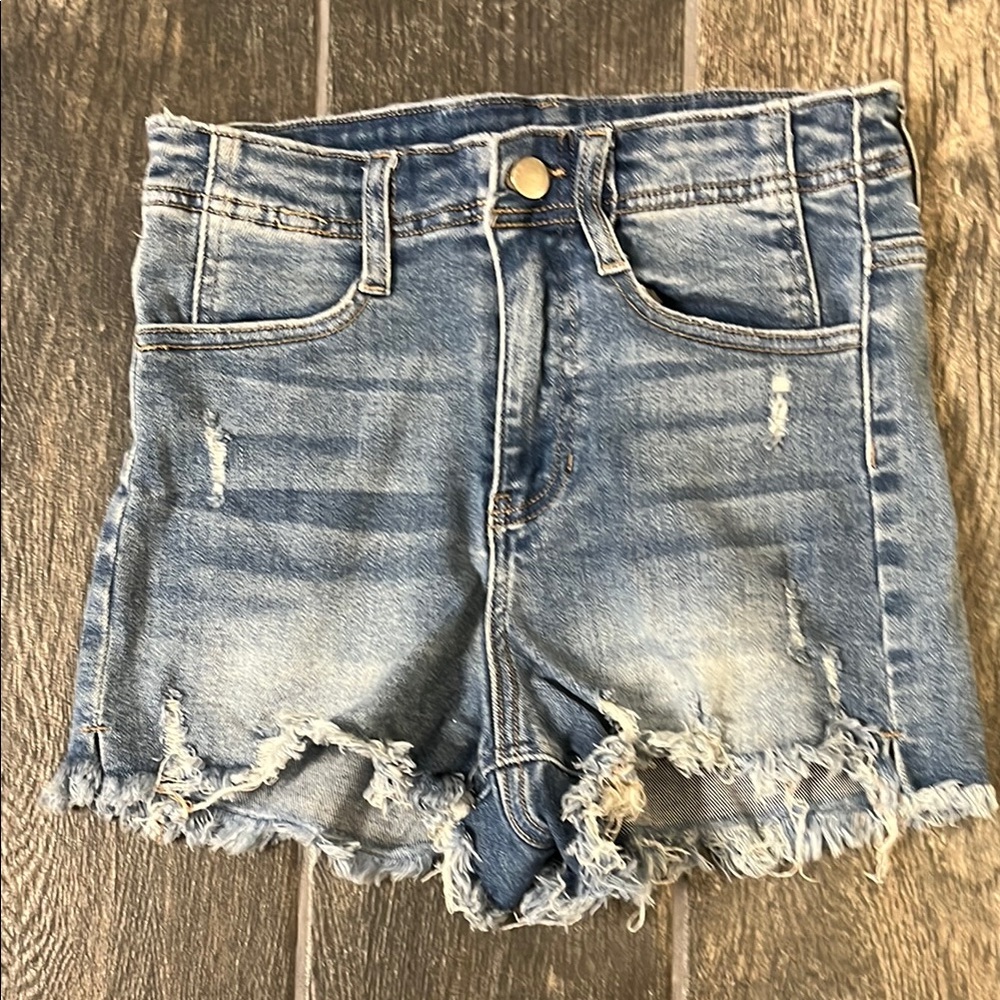 Windsor Denim Blue Distressed Women's Shorts